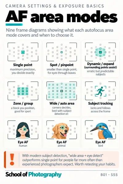 AF area modes cheat sheet