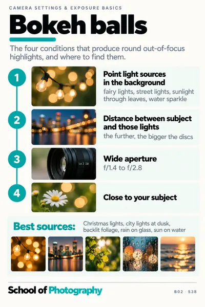 Bokeh balls cheat sheet