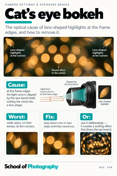 Cat's eye bokeh cheat sheet