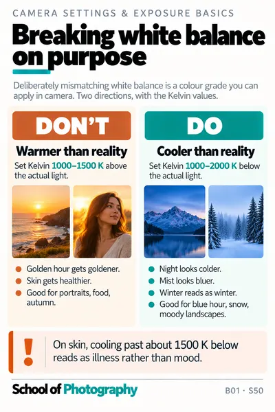 Breaking white balance on purpose cheat sheet