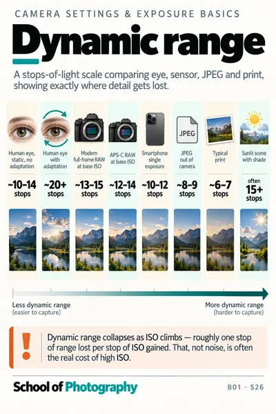 Dynamic range cheat sheet