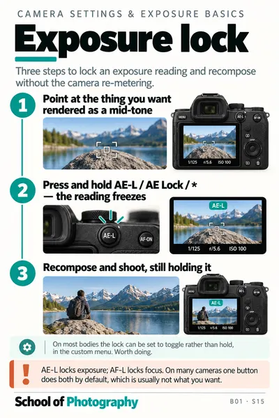 Exposure lock (AE-L) cheat sheet