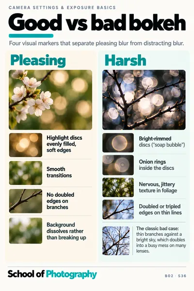 Good against bad bokeh cheat sheet