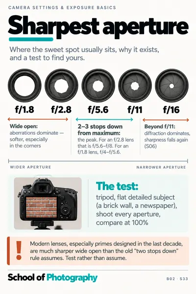Sharpest aperture cheat sheet