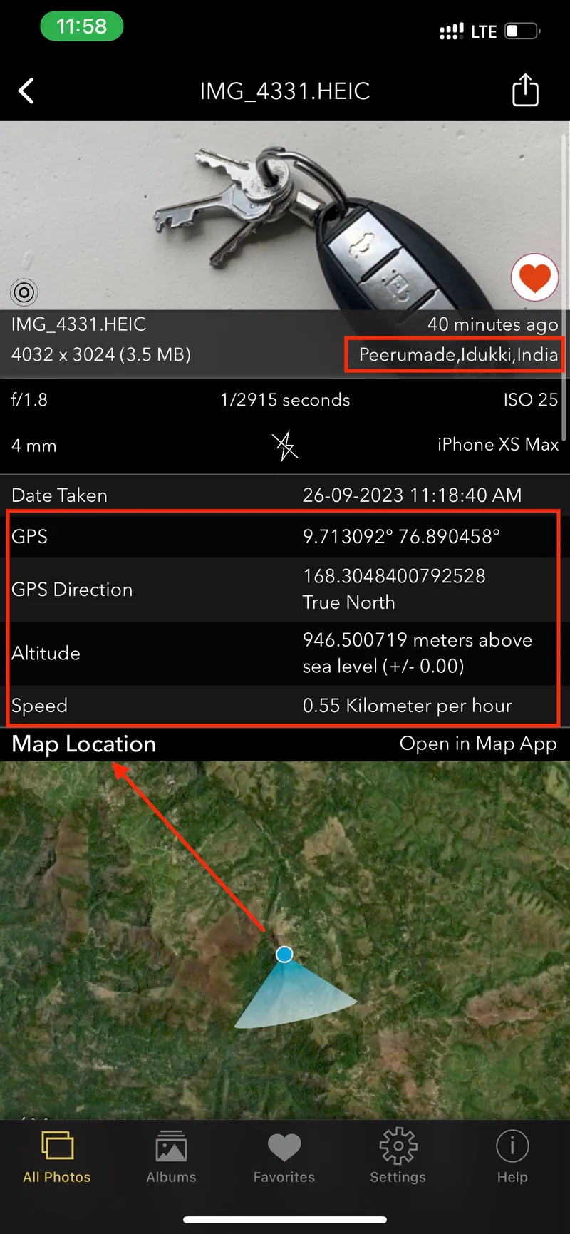 Geotagging and Timestamps in Photos