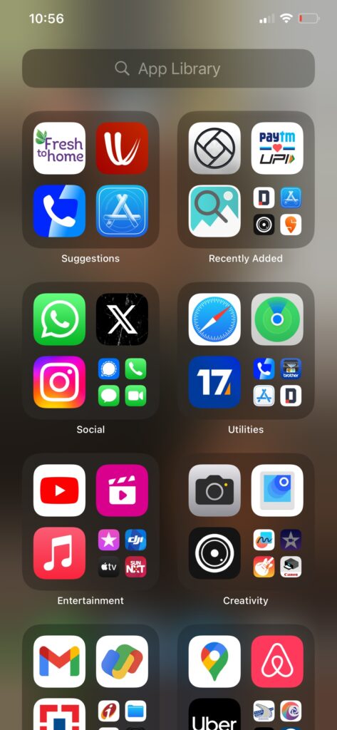 iOS App Library, Keep your iPhone Home Screen clean
