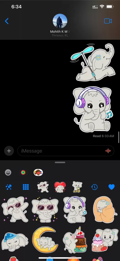 Kiana iMessage Sticker App for iPhone