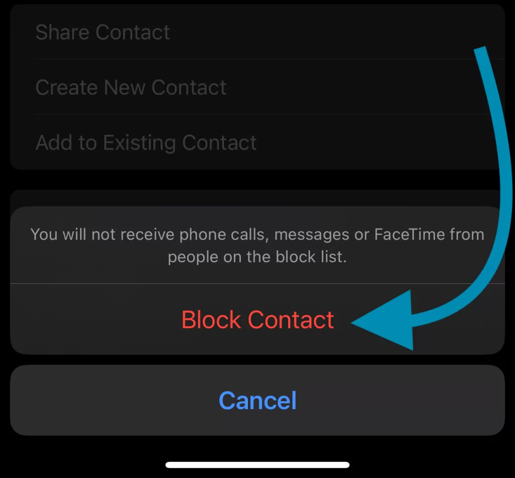 Block Contact iPhone cropped