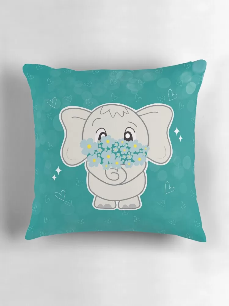 Baby Elephant Themed throw pillow