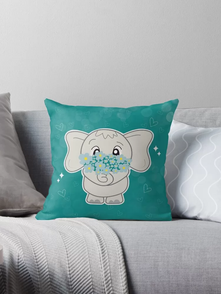 Baby Elephant Themed throw pillow