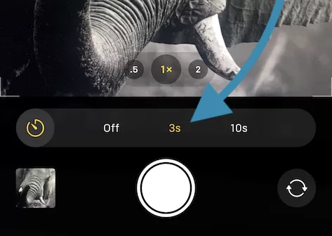 iPhone Camera timer Functionality