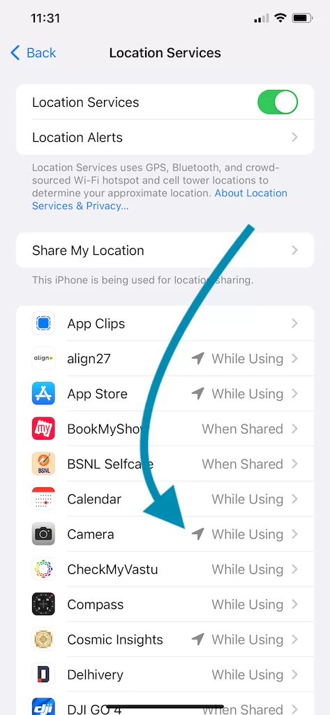 How to turn ON or OFF Photo geotagging on your iPhone or iPad 1 Location Privacy for iOS Camera