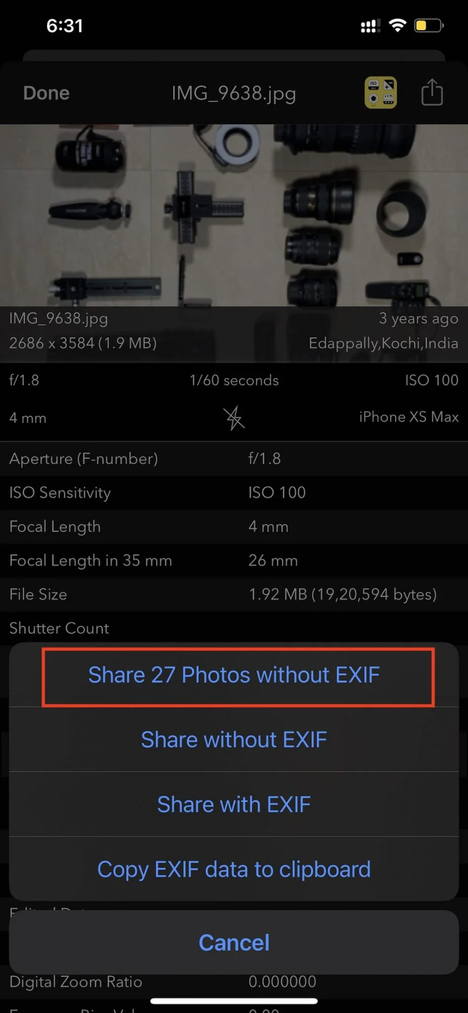 EXIF Data and Privacy Concerns: Unmasking the Risks of Sharing Your Photos 3 Share EV 946x2048 1